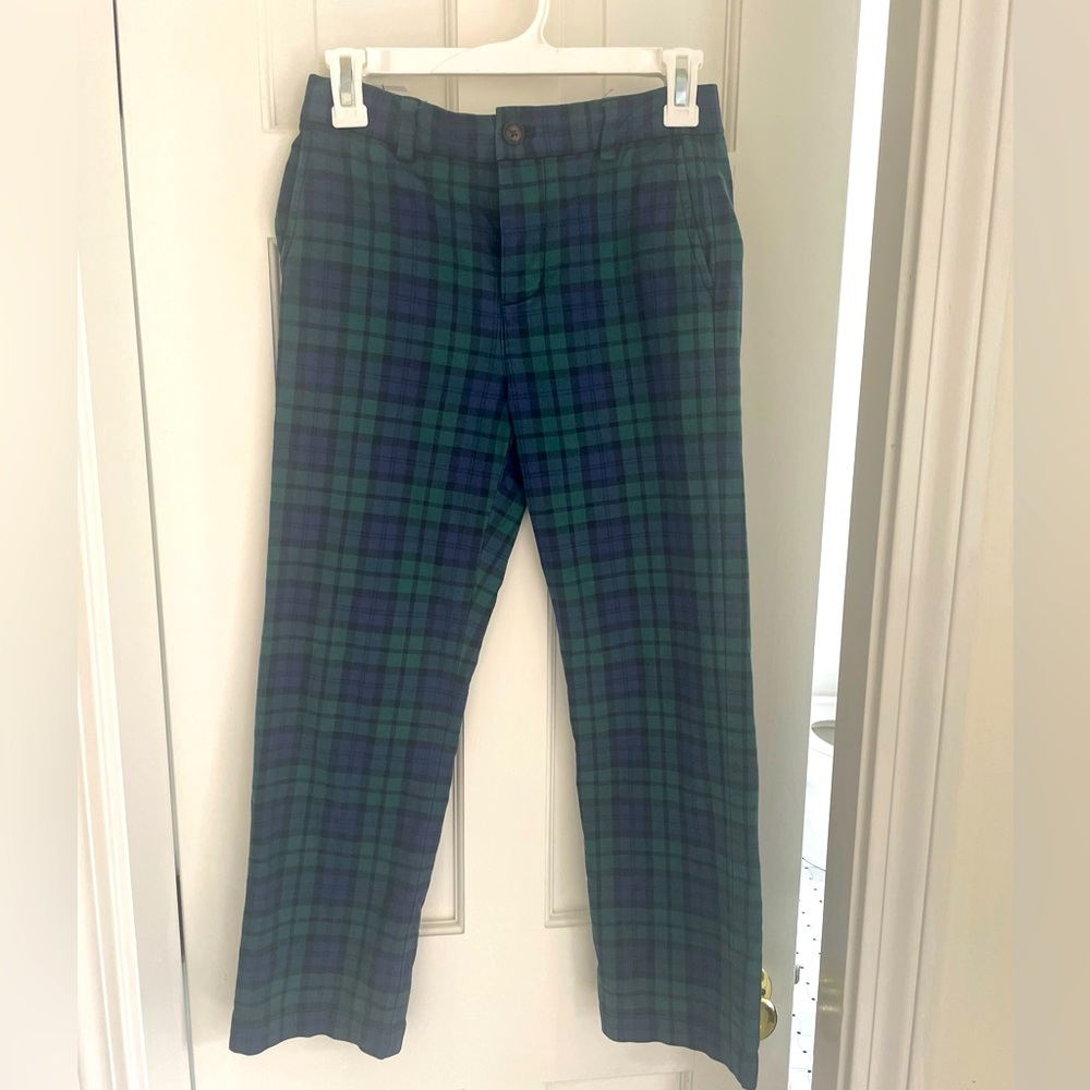 Vineyard vines size 12 black watch plaid pants.